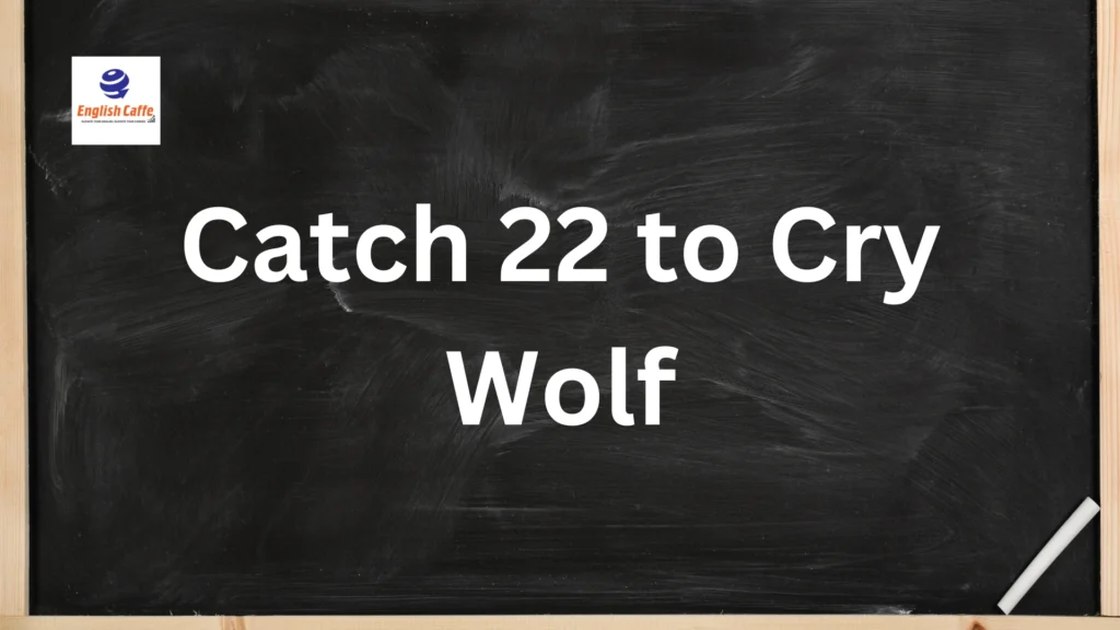 catch 22 to cry wolf