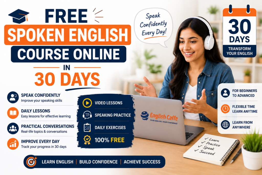 Free Spoken English Course Online in 30 Days